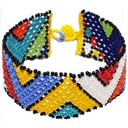 Zulu Beaded Flat Bracelet