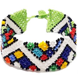 Zulu Beaded Flat Bracelet