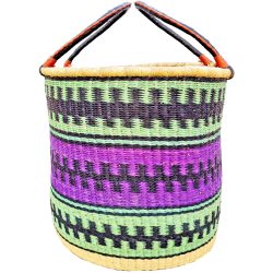 Bolga Hamper Basket XLarge - Harlequin