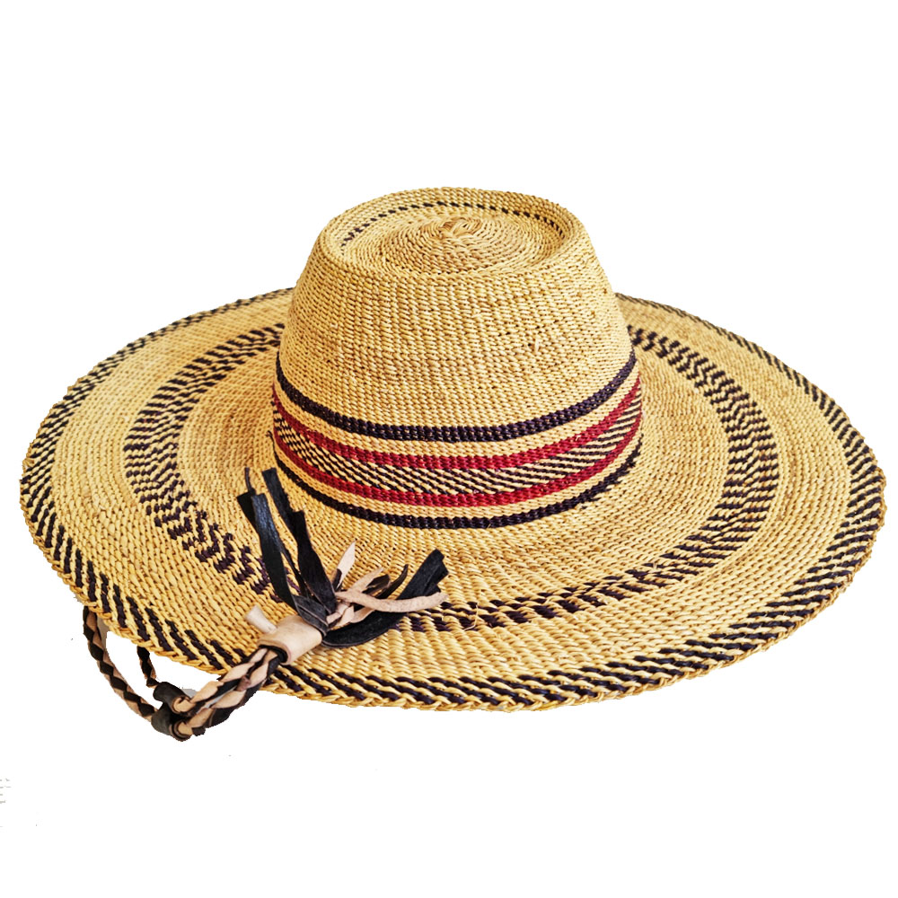 Wide Bolga Hat XXL I Home of African Wares I Tribal Village