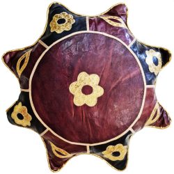 African Hausa Leather Cushion