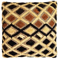 Kasai Velvet Raffia Cushion
