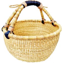 Bolga Basket Round Woven