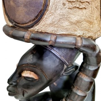 Yoruba Wooden Offering Bowl 134cm - Image 4