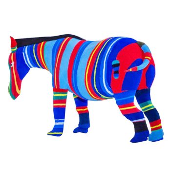 Medium Zebra Flip Flop Sculpture