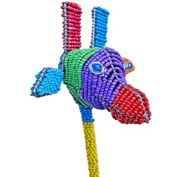 Beaded Wire Giraffe Figurine 1m