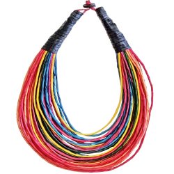 Colourful Leather Strand Necklace