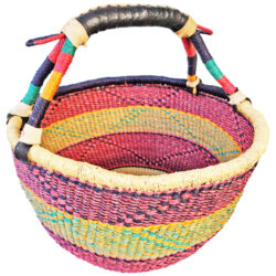 Bolga Basket Round Woven