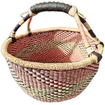 Bolga Basket Round Woven