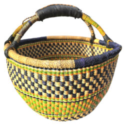 Bolga Basket Round Woven