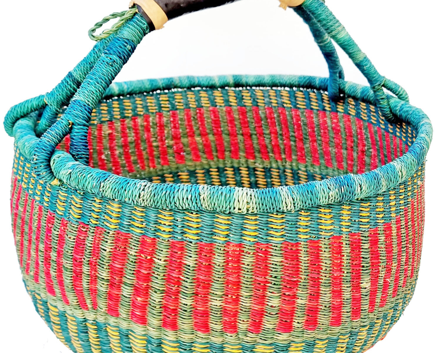 Bolga Basket Round Woven